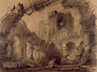 Ruines, décor de scène pour une représentation de 
