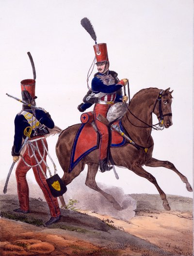 Uniformes du 5e régiment de hussards, de 