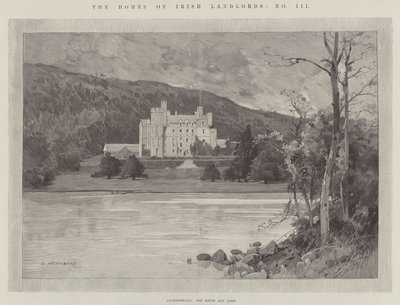 Castlewellan, la maison et le lac - Charles Auguste Loye