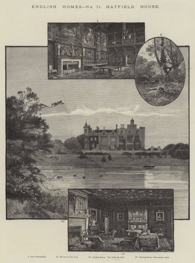 Maisons anglaises, Hatfield House - Charles Auguste Loye