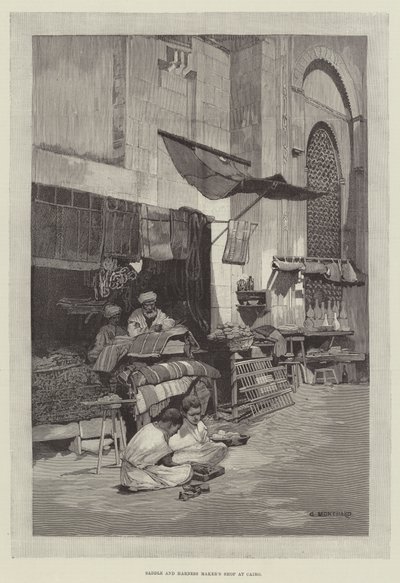 Boutique de sellier et harnacheur au Caire - Charles Auguste Loye