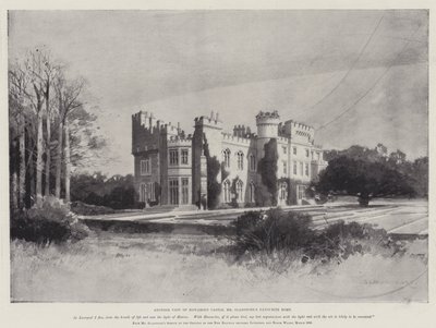 La vie de William Ewart Gladstone, une autre vue du château de Hawarden, la maison préférée de M. Gladstone - Charles Auguste Loye