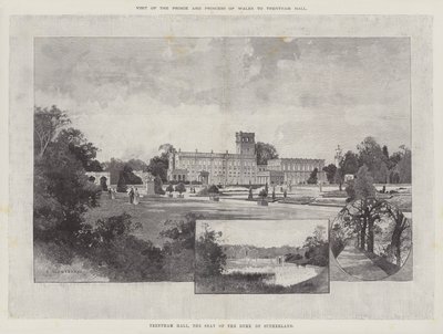 Visite du prince et de la princesse de Galles à Trentham Hall - Charles Auguste Loye