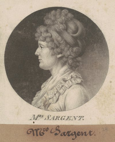 Mary Hawley Macintosh Williams Sargent - Charles B. J. Févret de Saint Mémin