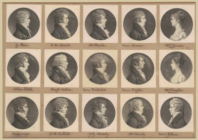 Collection de portraits de Saint-Mémin, Groupe 42 - Charles B. J. Févret de Saint Mémin