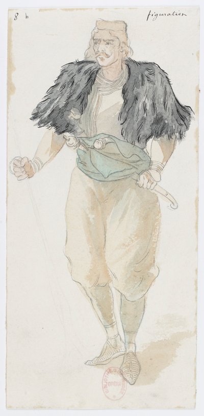 Holmès - La montagne noire - costume designs by Charles Bianchini - 08b. Figuration - Charles Bianchini