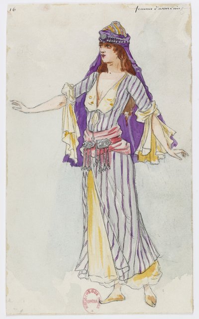 Holmès - La montagne noire - costume designs by Charles Bianchini - 16. Femme d
