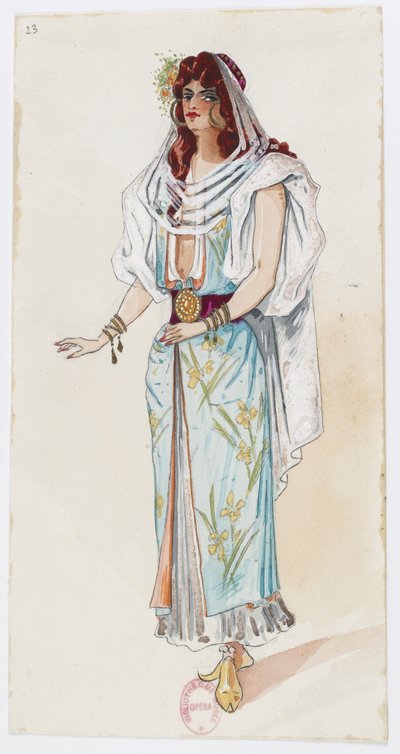Holmès - La montagne noire - costume designs by Charles Bianchini - 23. (Costume) - Charles Bianchini