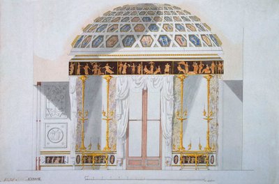 Conception pour le Cabinet de Jaspe dans le Pavillon d