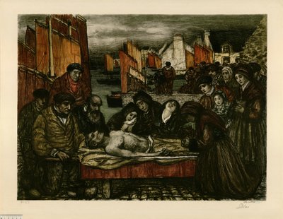 Douleur au pays de la mer ou Les victimes de la mer (épreuve c) - Charles Cottet