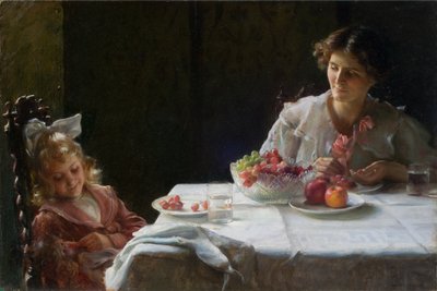 Petit-déjeuner pour trois - Charles Courtney Curran