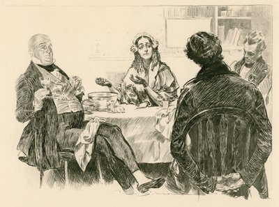 M. et Mme Micawber, David Copperfield et Traddles - Charles Dana Gibson