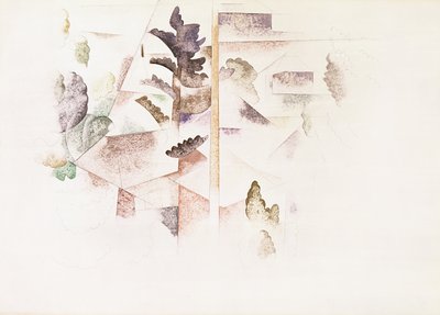 Bermudes, arbres et architecture, vers 1917 - Charles Demuth