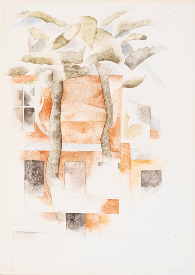 Maisons vues à travers les arbres, 1918 - Charles Demuth