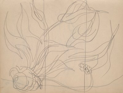 Carnet de croquis : 36 pages au total, contenant 28 croquis (y compris des études pour Demuth) - Charles Demuth