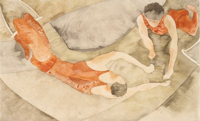 Deux trapézistes en rouge - Charles Demuth