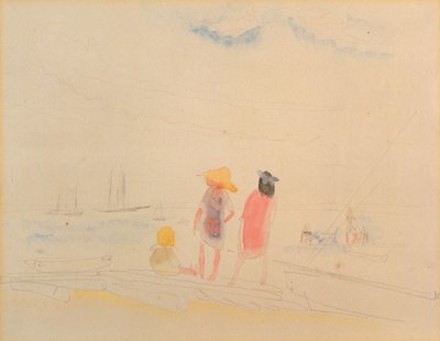 Deux Femmes et Enfant sur la Plage - Charles Demuth
