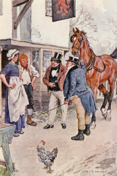 Illustration pour Les Papiers Pickwick de Charles Dickens - Charles Edmund (after) Brock