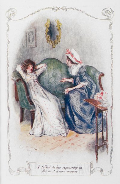 Je lui ai parlé à plusieurs reprises de la manière la plus sérieuse, illustration de 