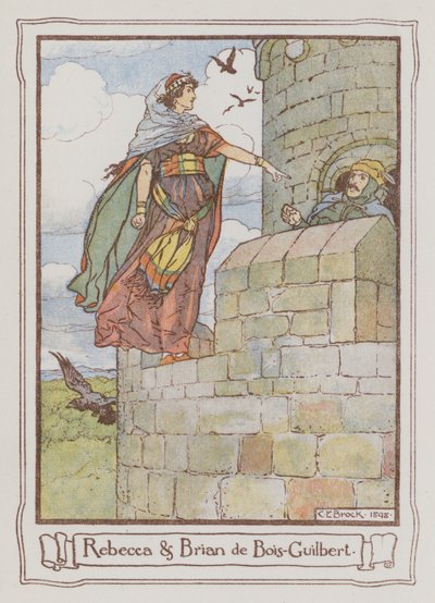 Illustration pour Ivanhoé de Sir Walter Scott - Charles Edmund Brock