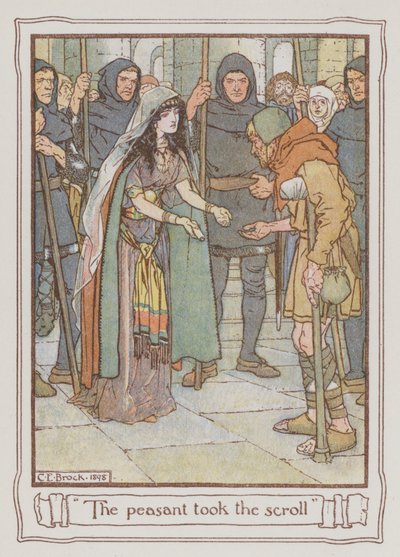 Illustration pour Ivanhoé de Sir Walter Scott - Charles Edmund Brock