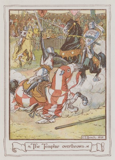 Illustration pour Ivanhoé de Sir Walter Scott - Charles Edmund Brock