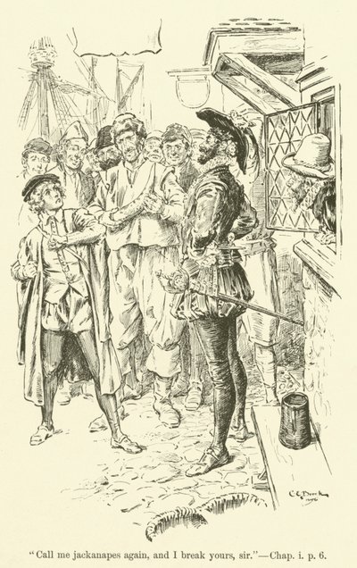 Illustration pour « Westward Ho! » de Charles Kingsley (gravure) - Charles Edmund Brock