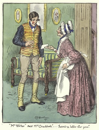 Illustration pour les Papiers Pickwick - Charles Edmund Brock