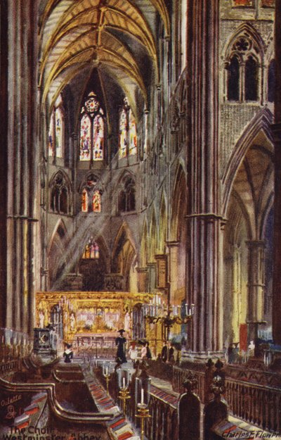 Le Chœur, Abbaye de Westminster - Charles Edwin Flower