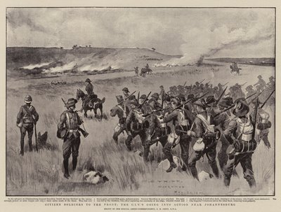 Soldats citoyens au front, les CIV en action près de Johannesburg - Charles Edwin Fripp