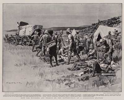 Comment les blessés sont soignés sur le champ de bataille, à un poste de collecte - Charles Edwin Fripp