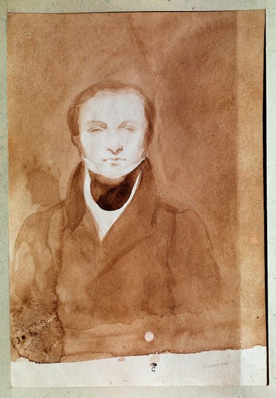 Portrait de Prosper Mérimée (1803-1870) écrivain français - Charles Emile Callande de Champmartin