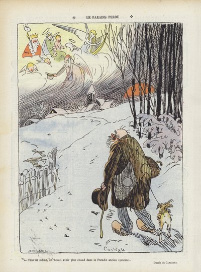 Paradis perdu. Illustration pour Le Rire - Charles Emile Egli