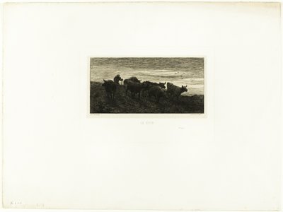 Soir - Charles Emile Jacque
