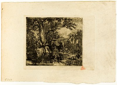 Paysage avec animaux - Charles Emile Jacque