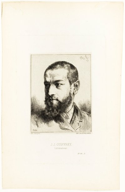 Portrait de J.J. Guiffrey - Charles Emile Jacque