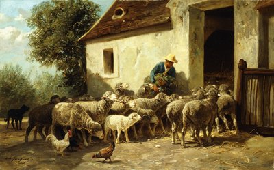 Retour à la maison - Charles Emile Jacque