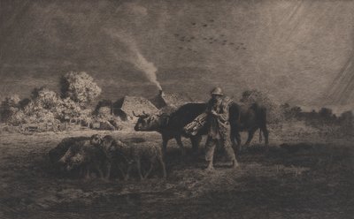 La Tempête, 1865 - Charles Emile Jacque