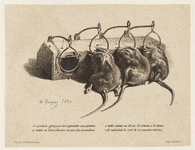 La Souricière - Charles Emile Jacque