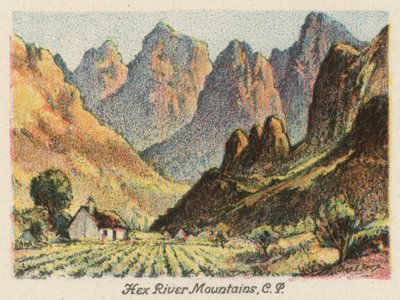 Afrique du Sud : Montagnes de la rivière Hex, CP - Charles Ernest Peers