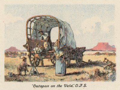 Afrique du Sud : "Outspan sur le Veld," OFS - Charles Ernest Peers