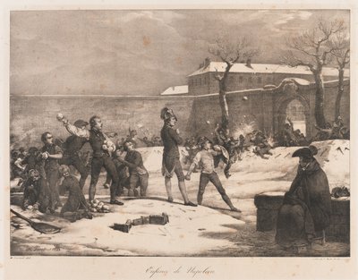 Enfance de Napoléon, début du 19ème siècle (lithographie) - Charles Etienne Pierre Motte