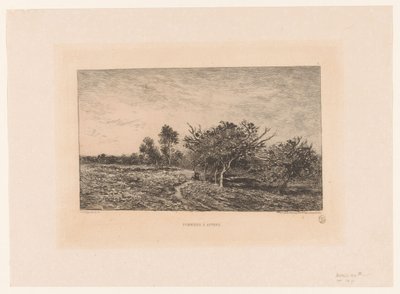 Pommiers à Auvers - Charles Francois Daubigny