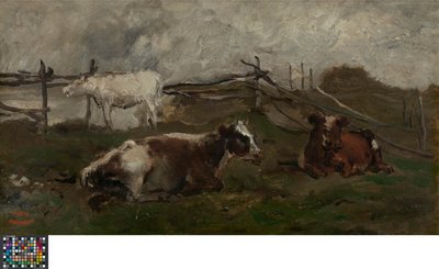 Vaches dans un pré - Charles Francois Daubigny