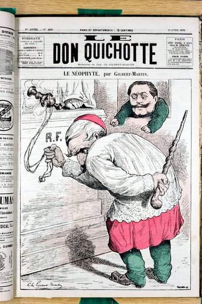 Couverture de "Le Don Quixote", numéro 200, Satirique en Couleurs - Charles Gilbert Martin