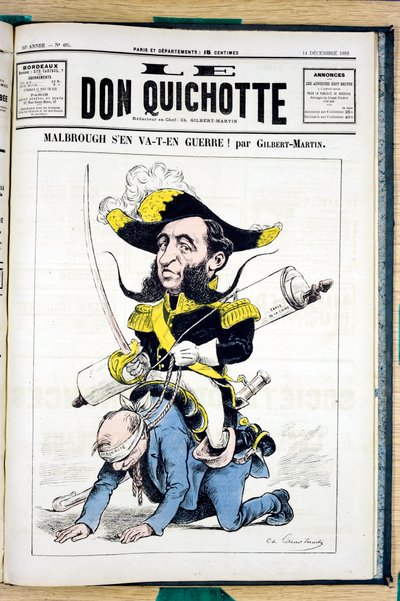 Couverture de "Le Don Quichotte", numéro 495, Satirique en couleurs - Charles Gilbert Martin
