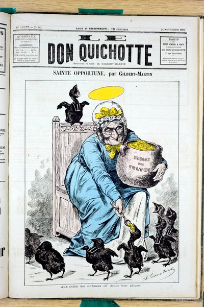 Couverture de "Le Don Quixote", numéro 440, Satirique en Couleurs - Charles Gilbert Martin