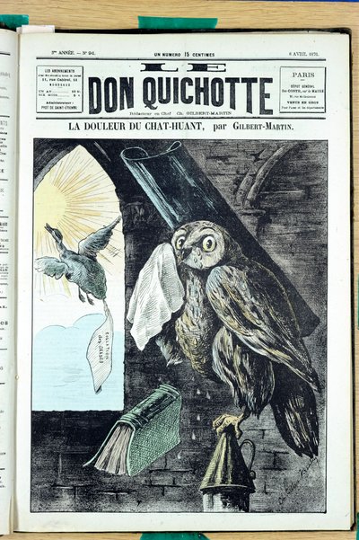 Couverture de "Don Quichotte", numéro 94, Satirique en couleurs - Charles Gilbert Martin