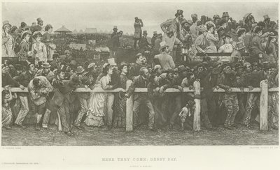 Les voilà : Jour de Derby (gravure) - Charles Green