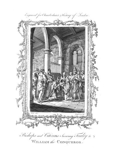 Évêques et citoyens prêtant serment de fidélité à Guillaume le Conquérant, vers 1770 - Charles Grignion
